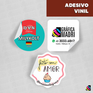 Adesivo Vinil Personalizado Gráfica Madri Centro Palhoça SC