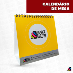 Calendário de Mesa - Gráfica Madri Centro Palhoça SC