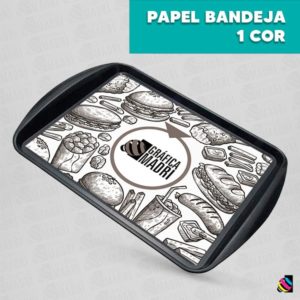 Papel Bandeja Preto Gráfica Madri Centro Palhoça