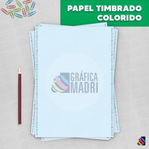 Papel Timbrado Colorido Gráfica Madri Centro Palhoça