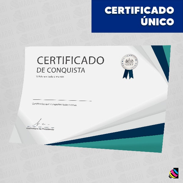 Certificado Único Gráfica Madri Centro Palhoça