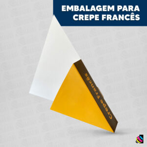 Embalagem para Crepe Francês - Frente - Gráfica Madri Centro Palhoça SC -