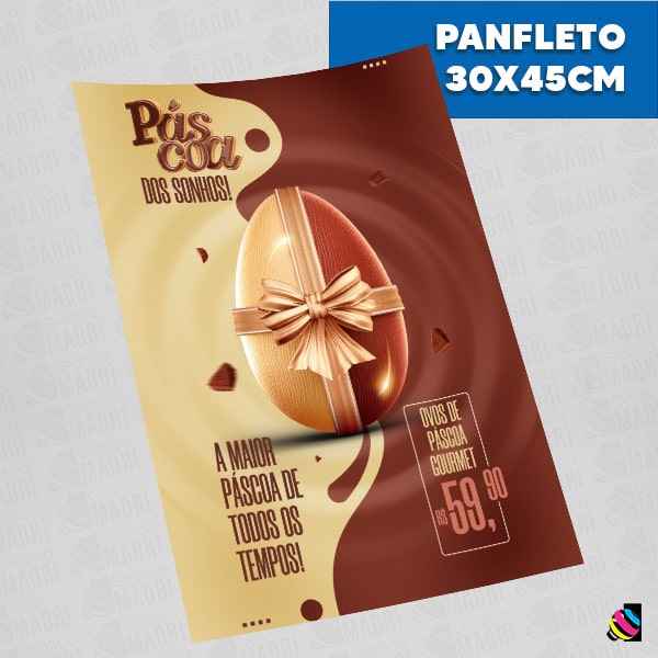 Panfleto Folder Flyer 30x45 Gráfica Madri Centro Palhoça