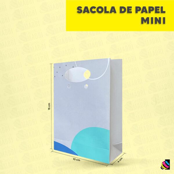 Sacola de Papel Mini - Gráfica Madri Centro Palhoça SC -