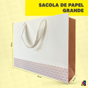 Sacola de Papel Grande - Gráfica Madri Centro Palhoça SC -