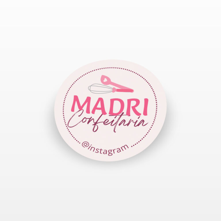 Adesivo Vinil Redondo Personalizado - Gráfica Madri - Palhoça - Florianópolis - Impressão Digital