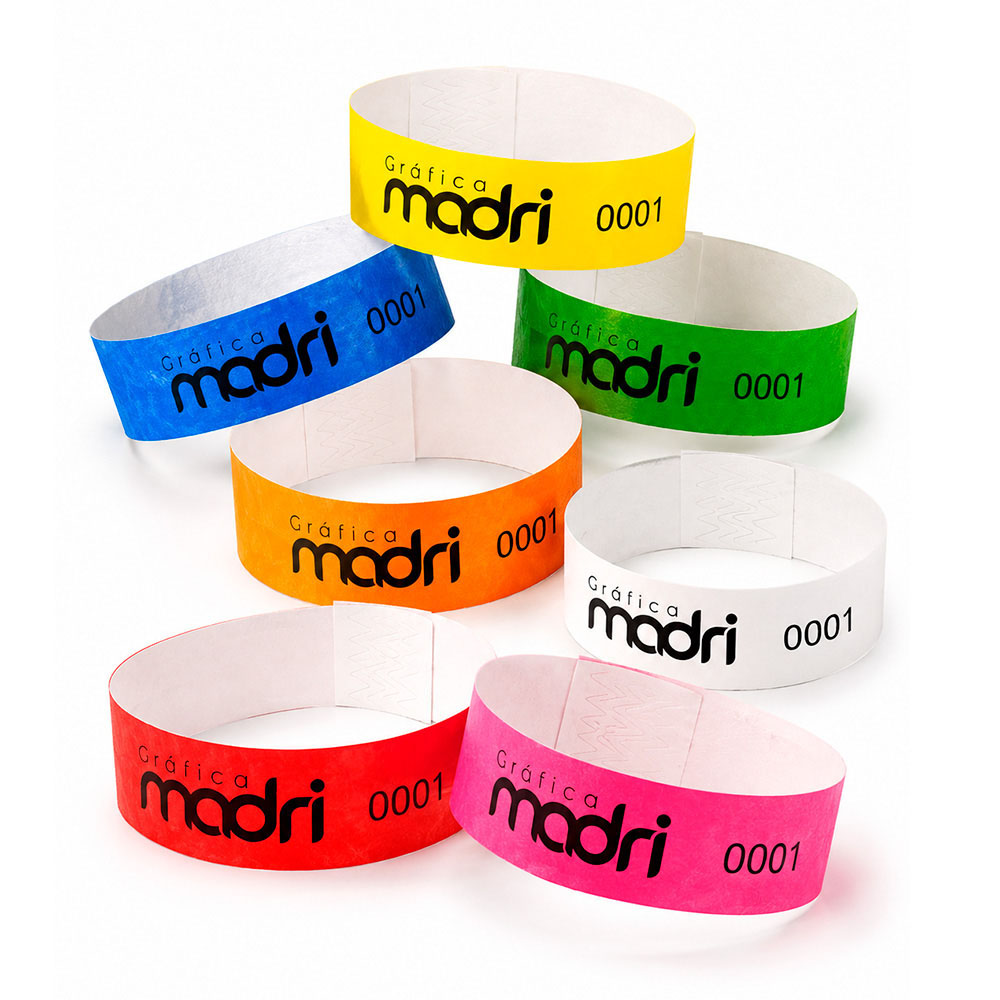 Pulseira de Identificação para Eventos Tyvek Numerada Personalizada - Gráfica Madri - Palhoça - Florianópolis - Santa Catarina 02