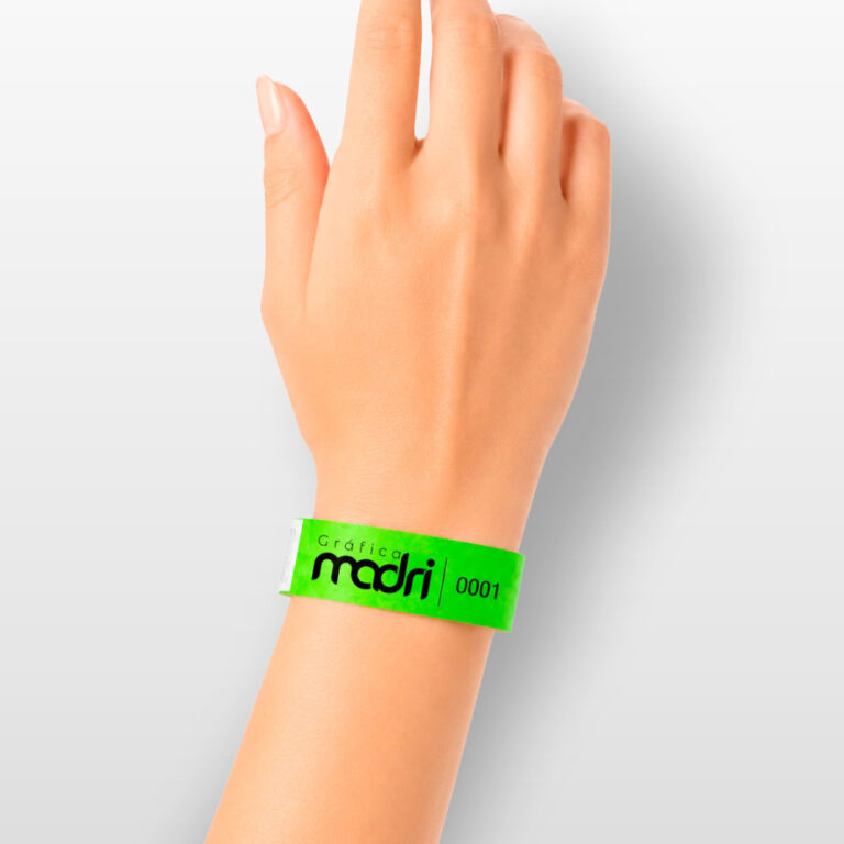 Pulseira de Identificação para Eventos Tyvek Numerada Personalizada - Gráfica Madri - Palhoça - Florianópolis - Santa Catarina