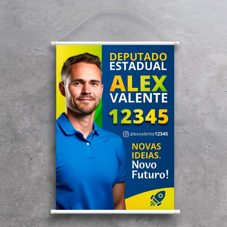Banner Eleições 2026 - Eleições 2026 - Gráfica Madri - Impressão - Palhoça - Florianópolis