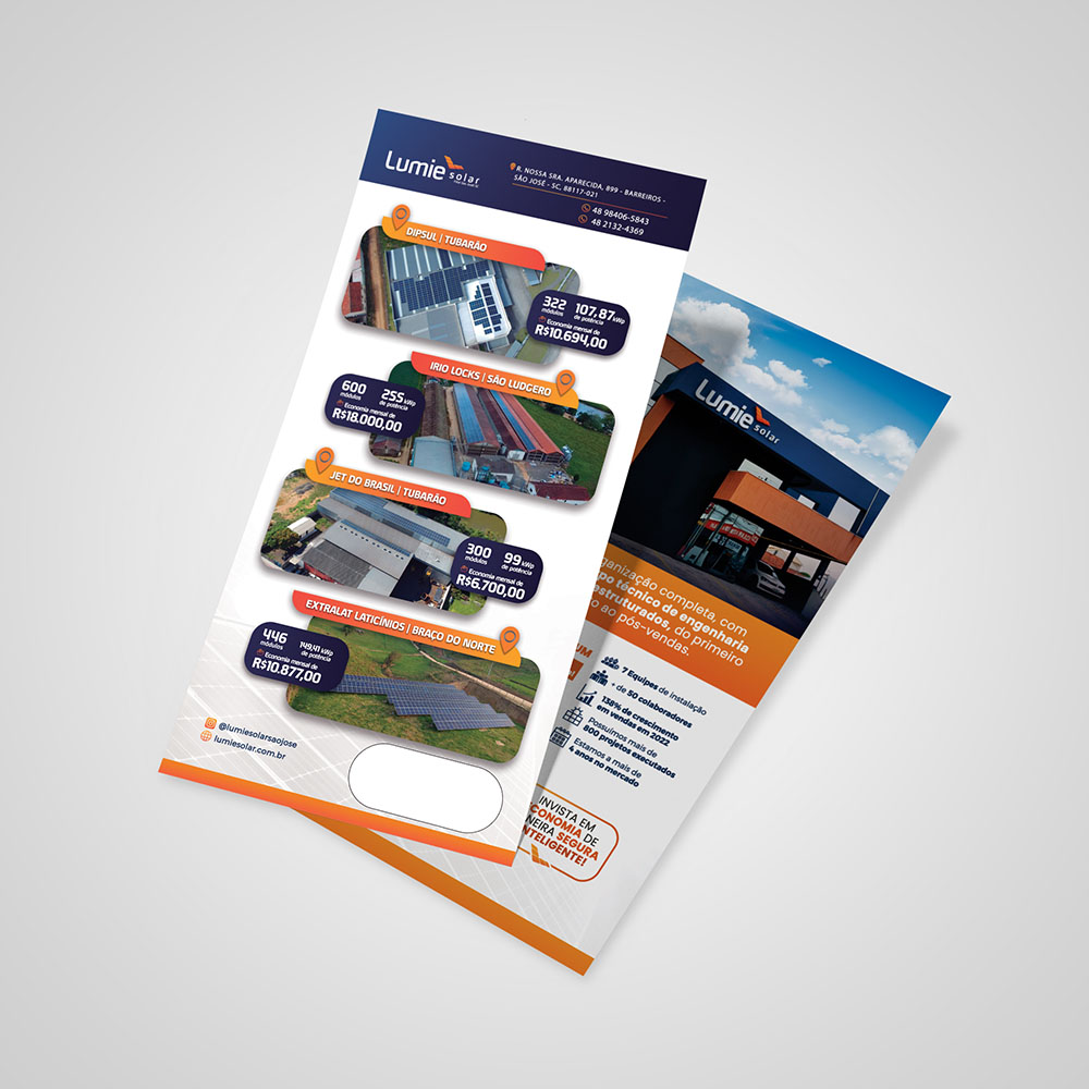 Filipeta Personalizada - Folder, Flyer e Panfleto - Gráfica Madri - Impressão Offset - Palhoça - Florianópolis