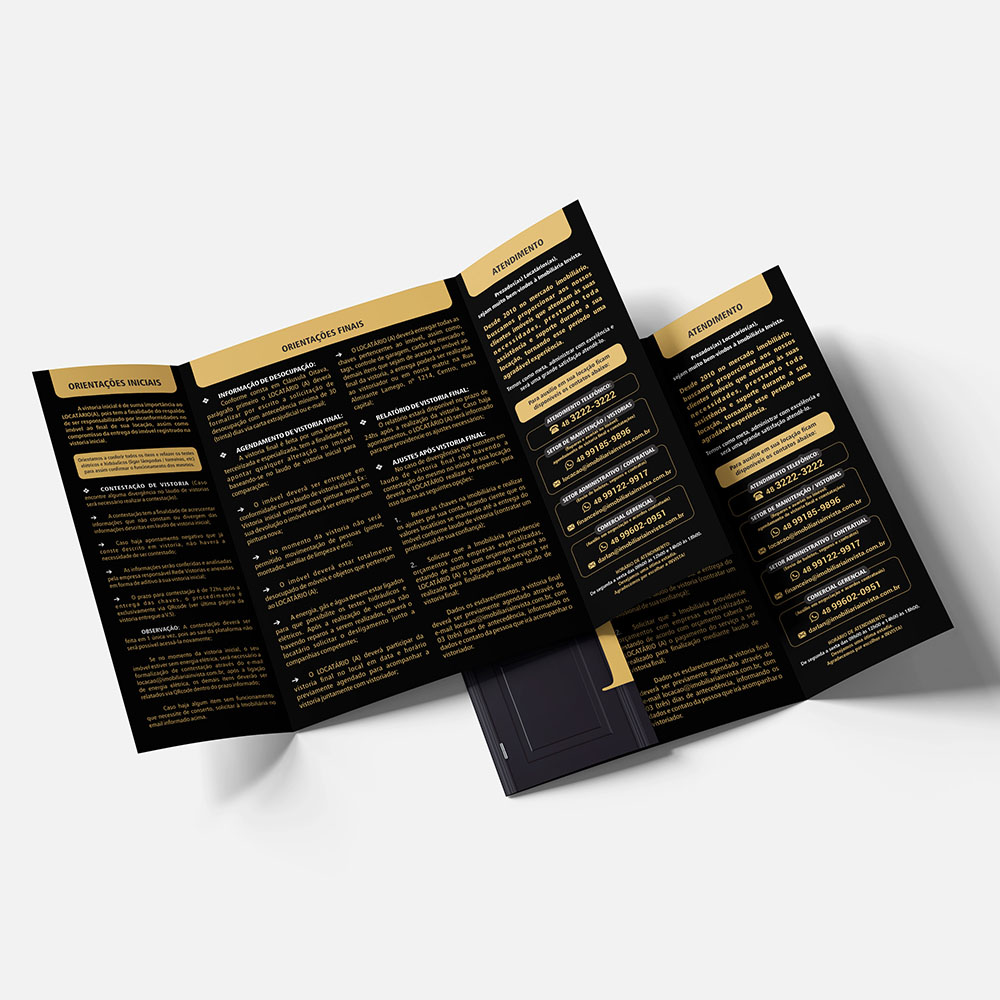 Folder A3 com 2 dobras Personalizado - Folder, Flyer e Panfleto - Gráfica Madri - Impressão Offset - Palhoça - Florianópolis - Folder A3 Personalizado