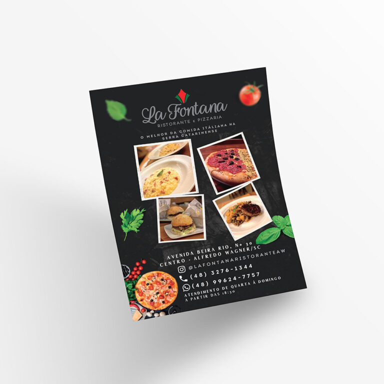 Panfleto 10x14 cm Personalizado - Folder, Flyer e Panfleto - Gráfica Madri - Impressão Offset - Palhoça - Florianópolis - 02